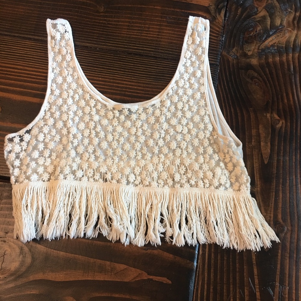 Cropped Fringe Top